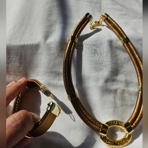 Costume Joan Boyce jewelry Necklace & bracelet - Picture 5 of 12